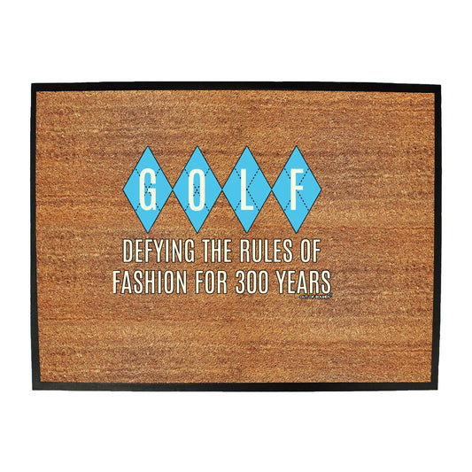 Oob Defying The Rules Of Fashion - Funny Novelty Doormat