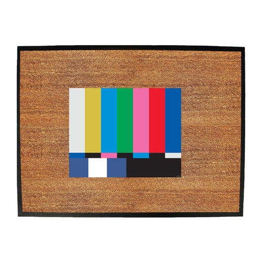Tv Colour Test Screen - Funny Novelty Doormat