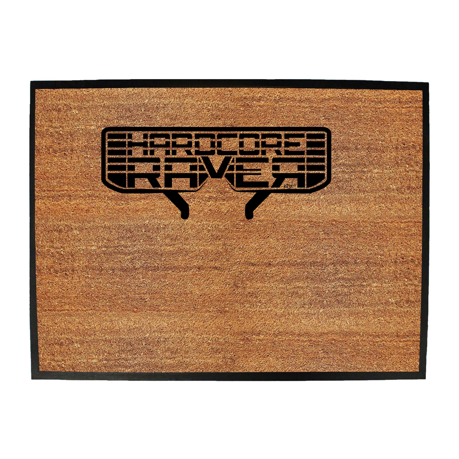 Hardcore Raver Glasses - Funny Novelty Doormat