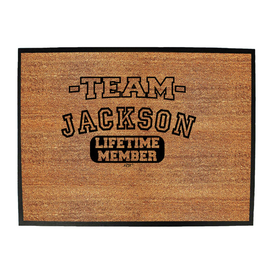 Jackson V2 Team Lifetime Member - Funny Novelty Doormat