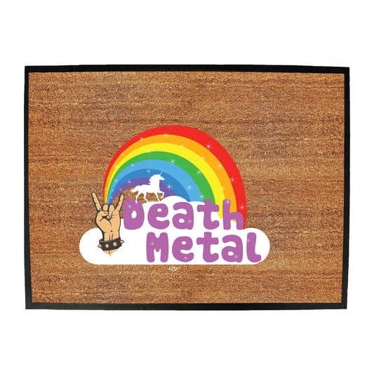 Death Metal Raindow - Funny Novelty Doormat