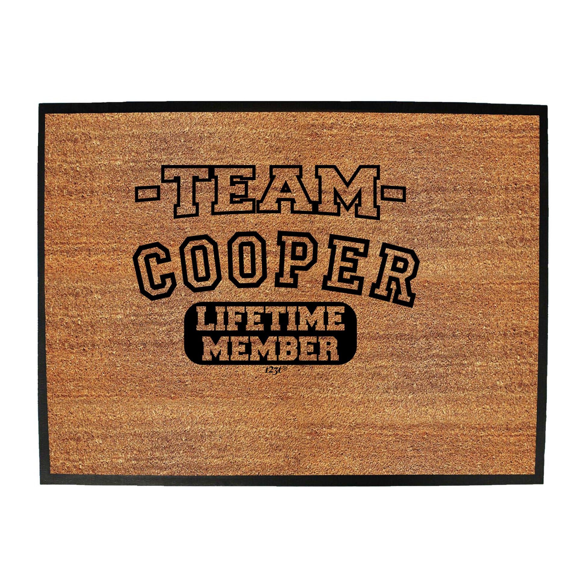 Cooper V2 Team Lifetime Member - Funny Novelty Doormat