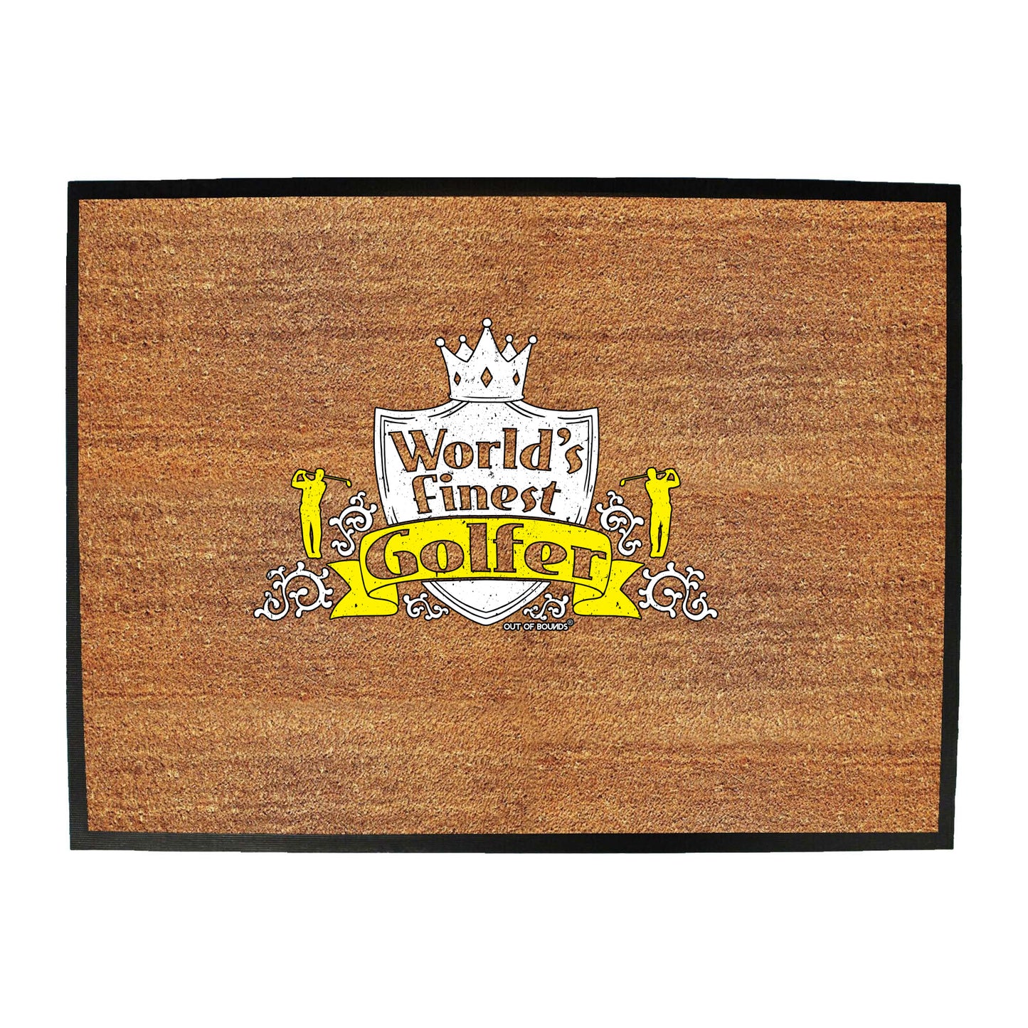 Oob Worlds Finest Golfer - Funny Novelty Doormat