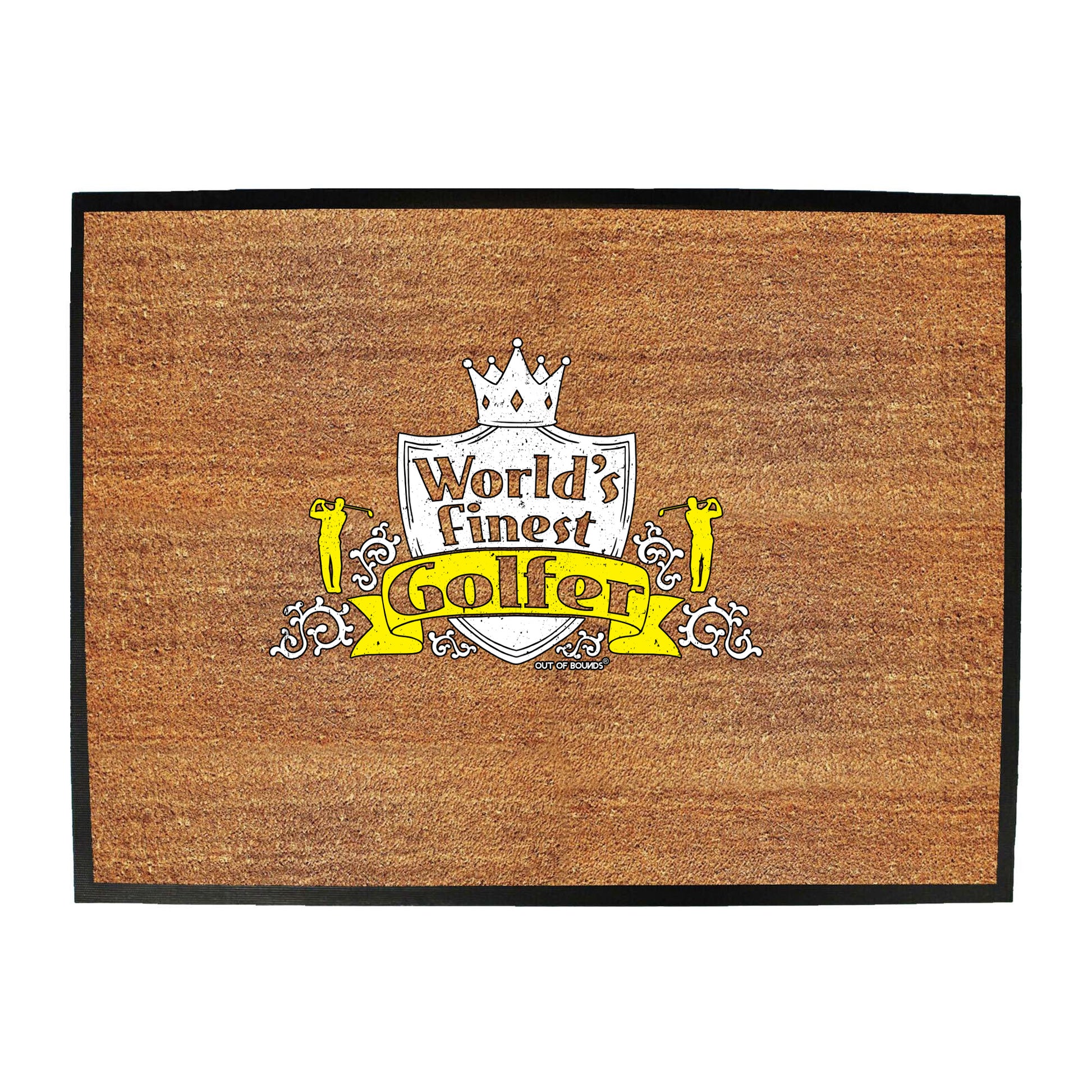 Oob Worlds Finest Golfer - Funny Novelty Doormat