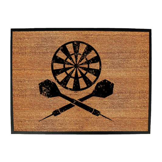 Darts Crossbones - Funny Novelty Doormat