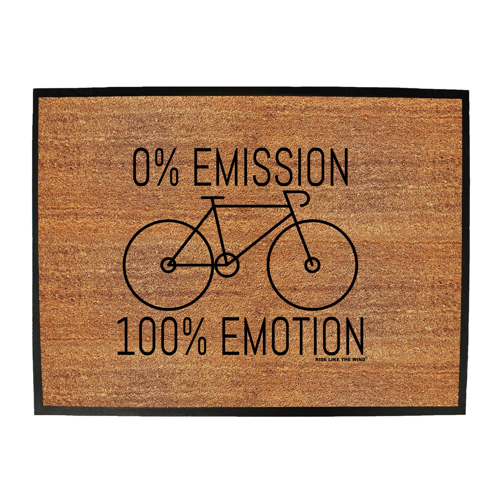 Rltw 0 Emissions 100 Emotion - Funny Novelty Doormat