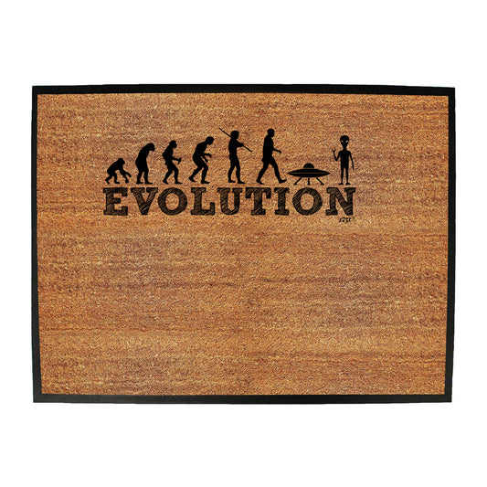 Evolution Ufo Alien - Funny Novelty Doormat