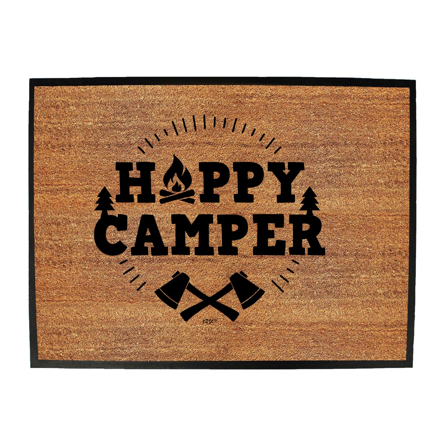 Happy Camper Camping - Funny Novelty Doormat