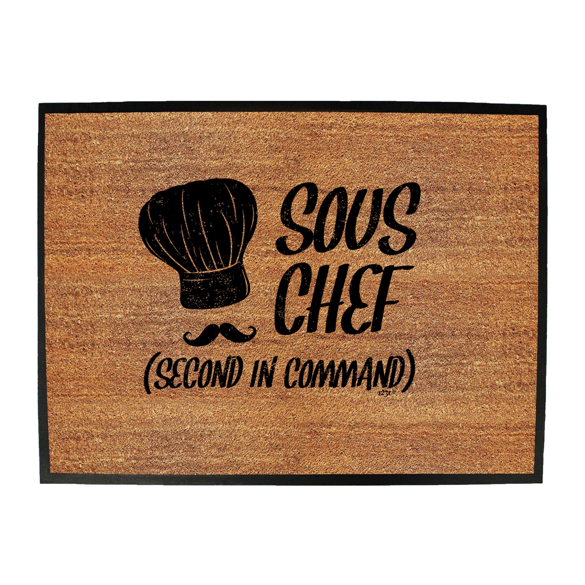 Sous Chef Second In Command - Funny Novelty Doormat