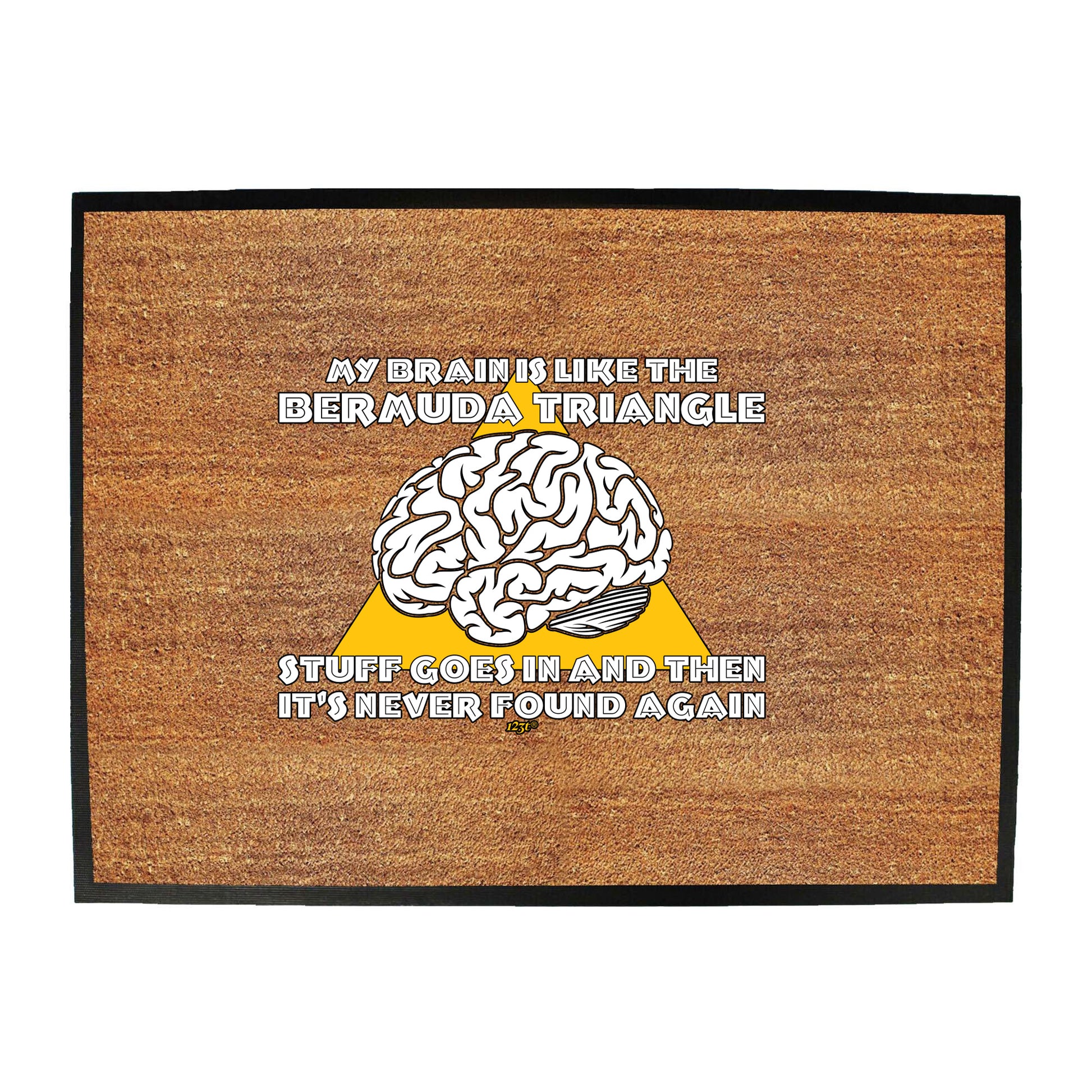 My Brain Is Like The Bermuda Triangle - Funny Novelty Doormat