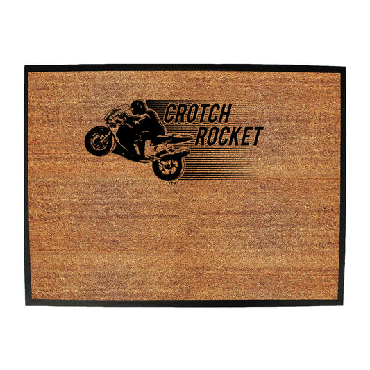 Crotch Rocket Motorbike - Funny Novelty Doormat