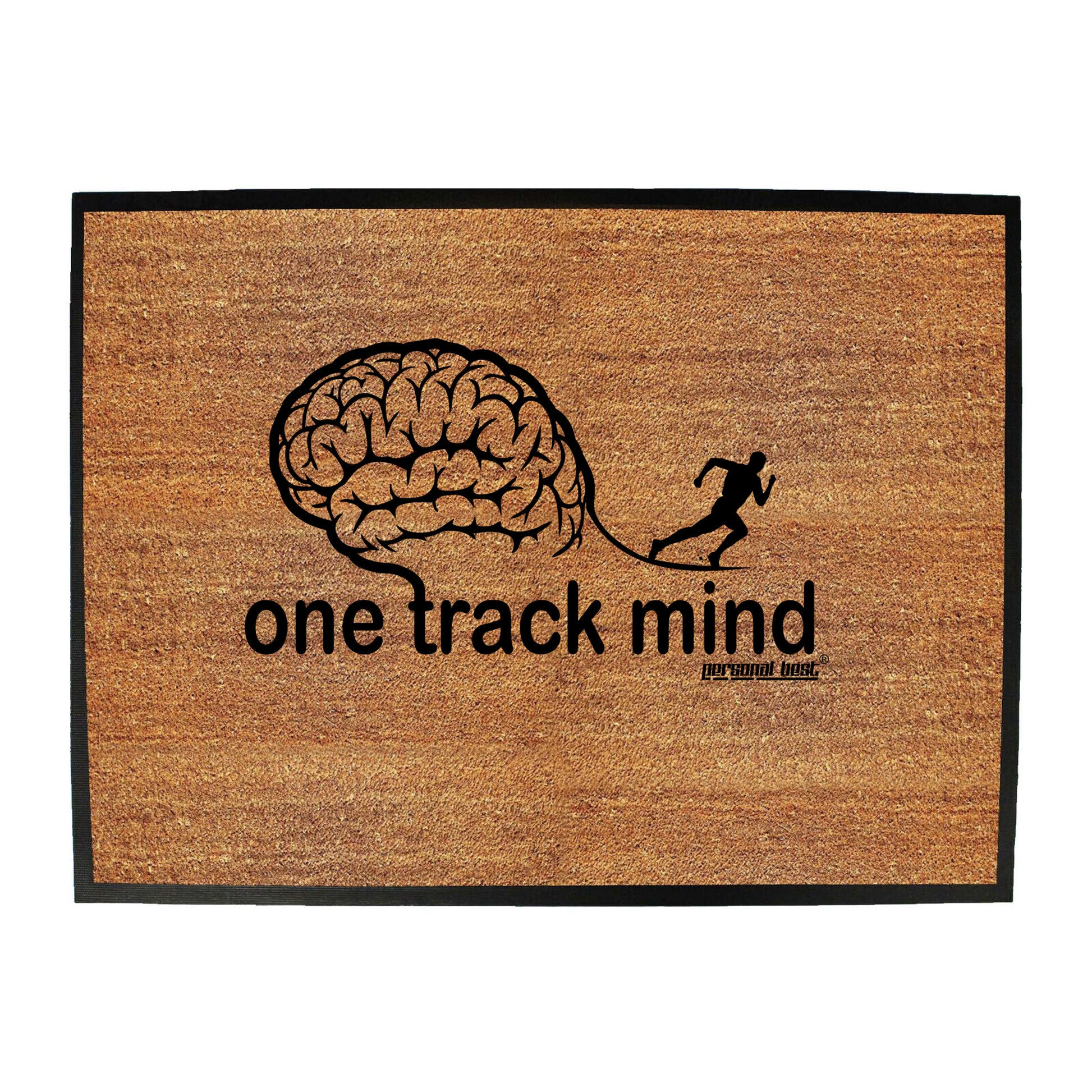 Pb One Track Mind - Funny Novelty Doormat