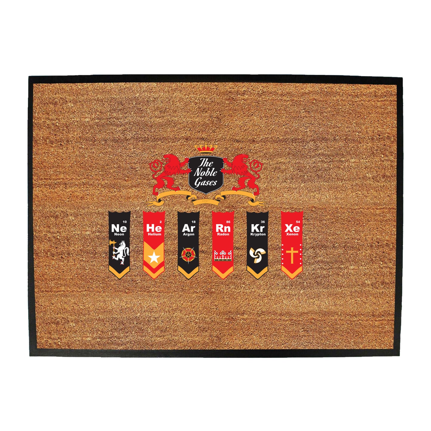 The Noble Gases - Funny Novelty Doormat