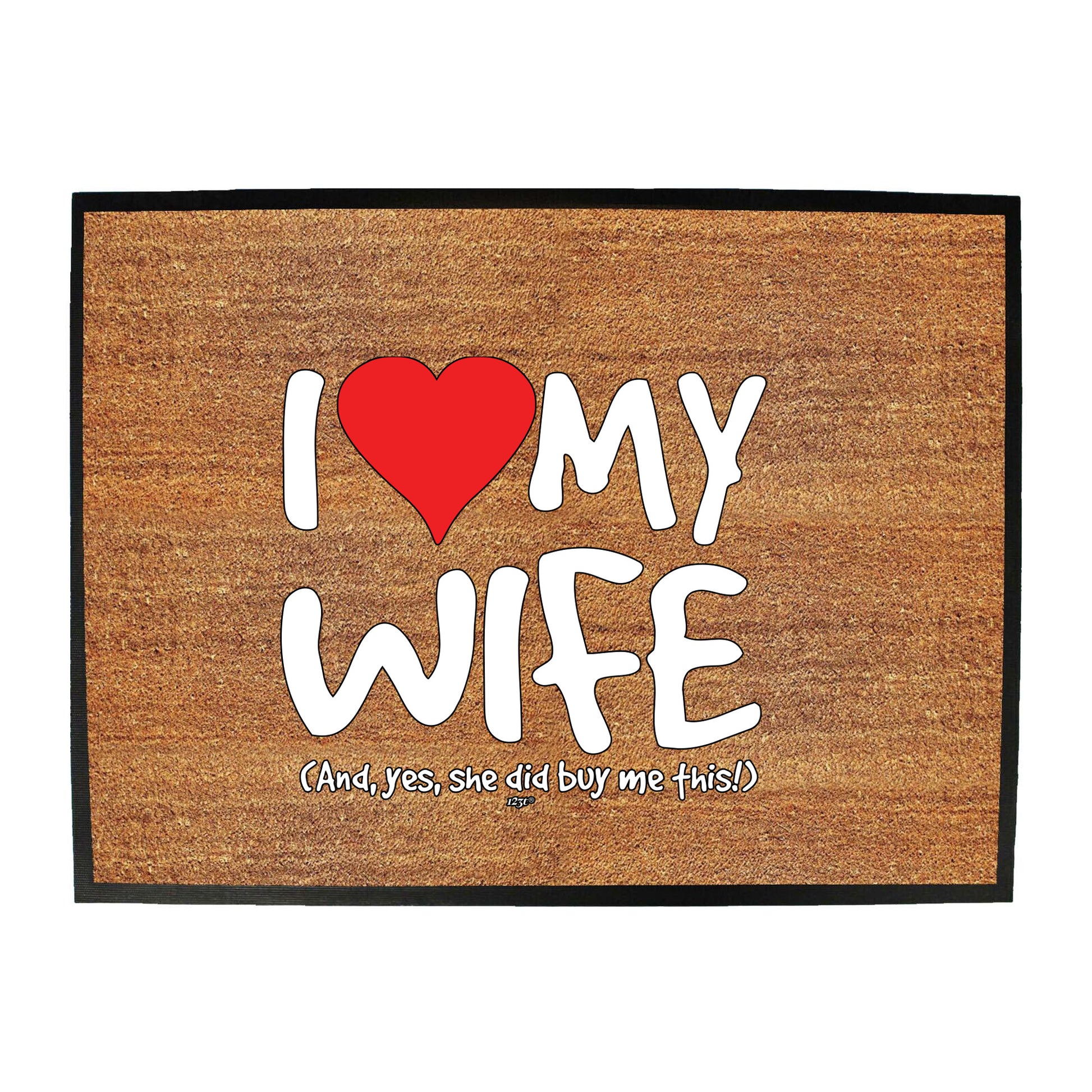 Love My Wife And Yes - Funny Novelty Doormat