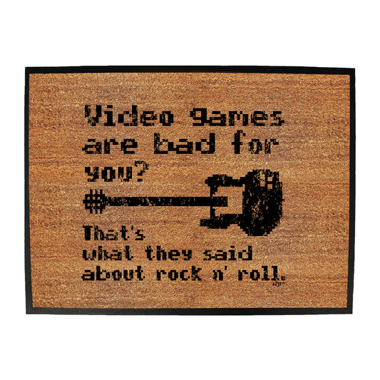 Video Games Are Bad For You - Funny Novelty Doormat
