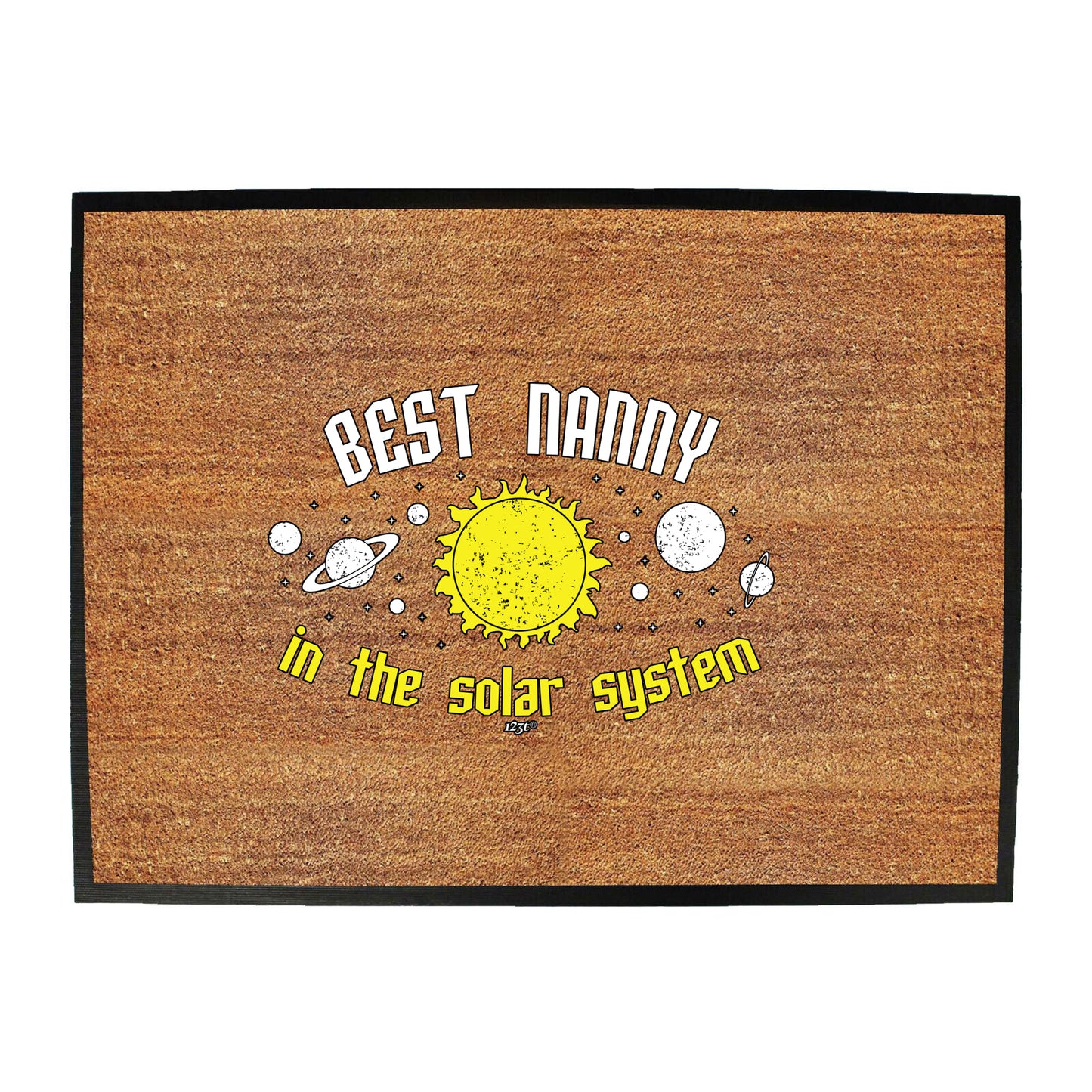 Best Nanny Solar System - Funny Novelty Doormat