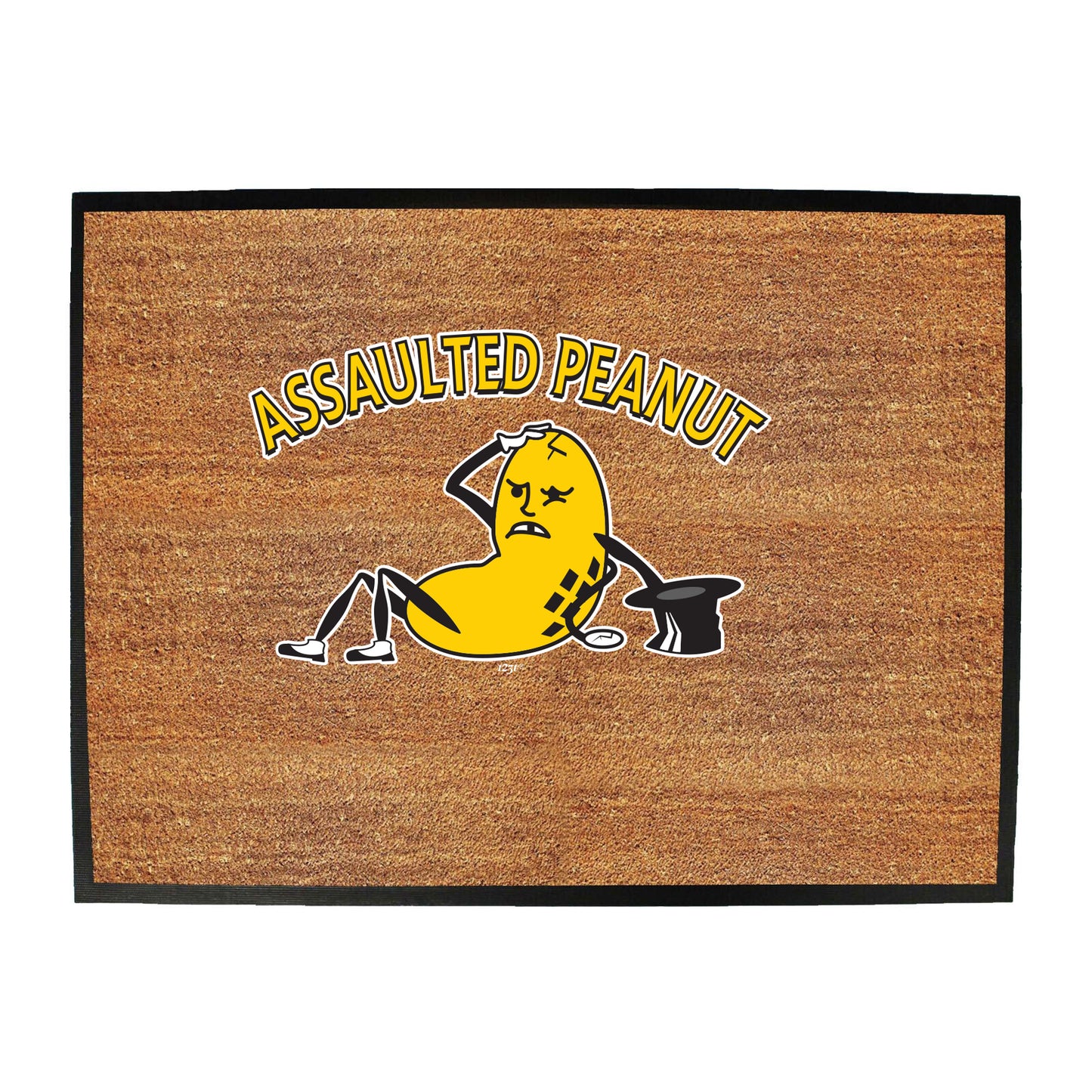 Assaulted Peanut - Funny Novelty Doormat