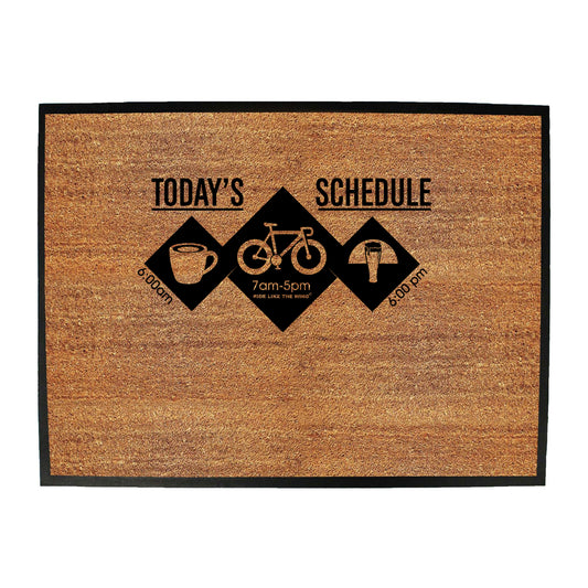 Rltw Todays Schedule - Funny Novelty Doormat