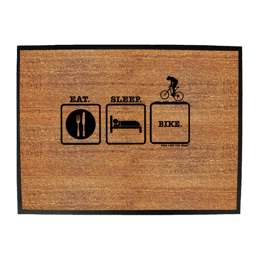 Rltw Eat Sleep Bike - Funny Novelty Doormat