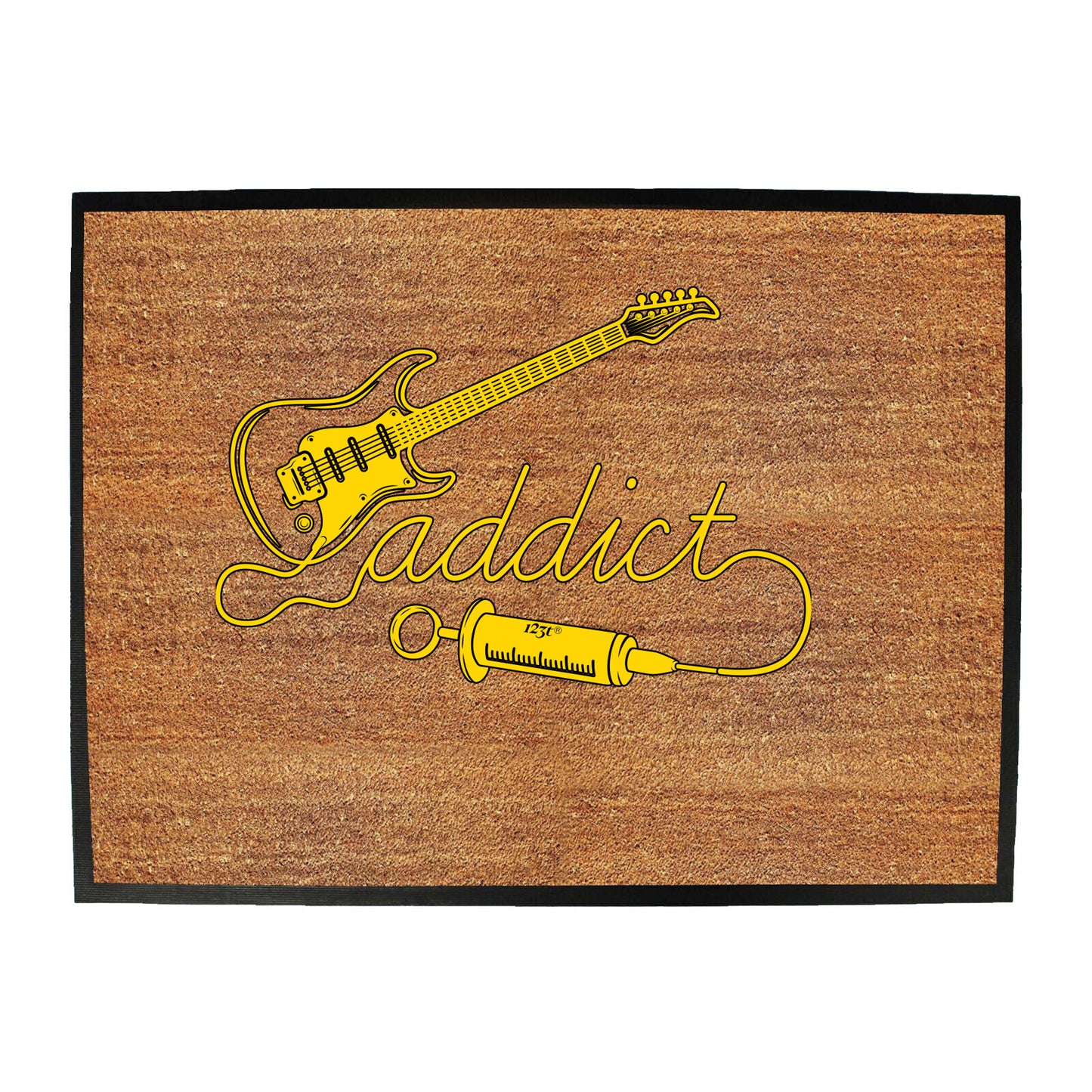 Guitar Addict Music - Funny Novelty Doormat