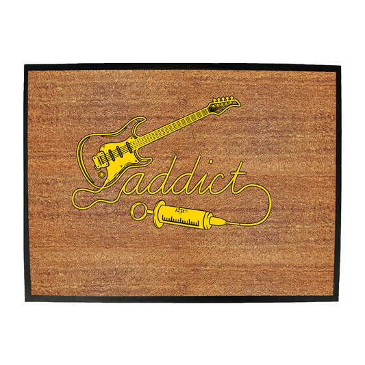 Guitar Addict Music - Funny Novelty Doormat