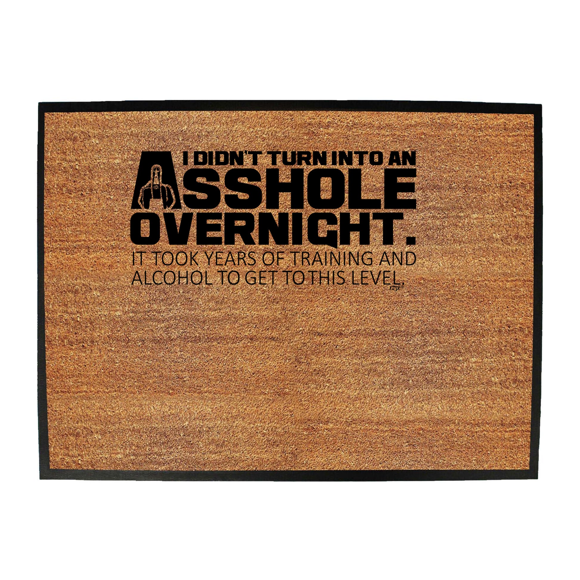 Didnt Turn Into An Ahole Overnight - Funny Novelty Doormat