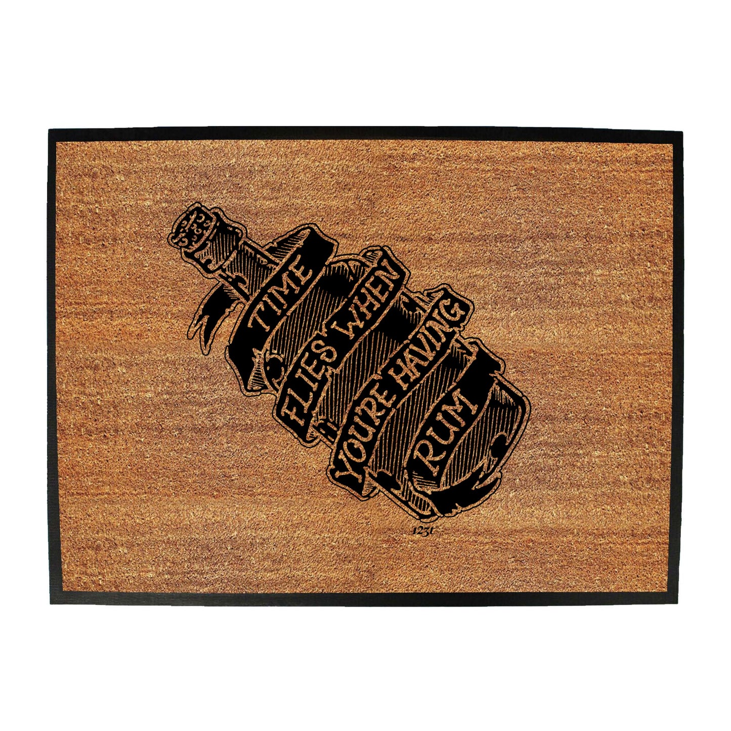 Time Flies When Your Having Rum - Funny Novelty Doormat