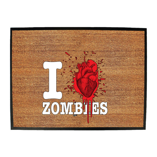 Love Zombies - Funny Novelty Doormat