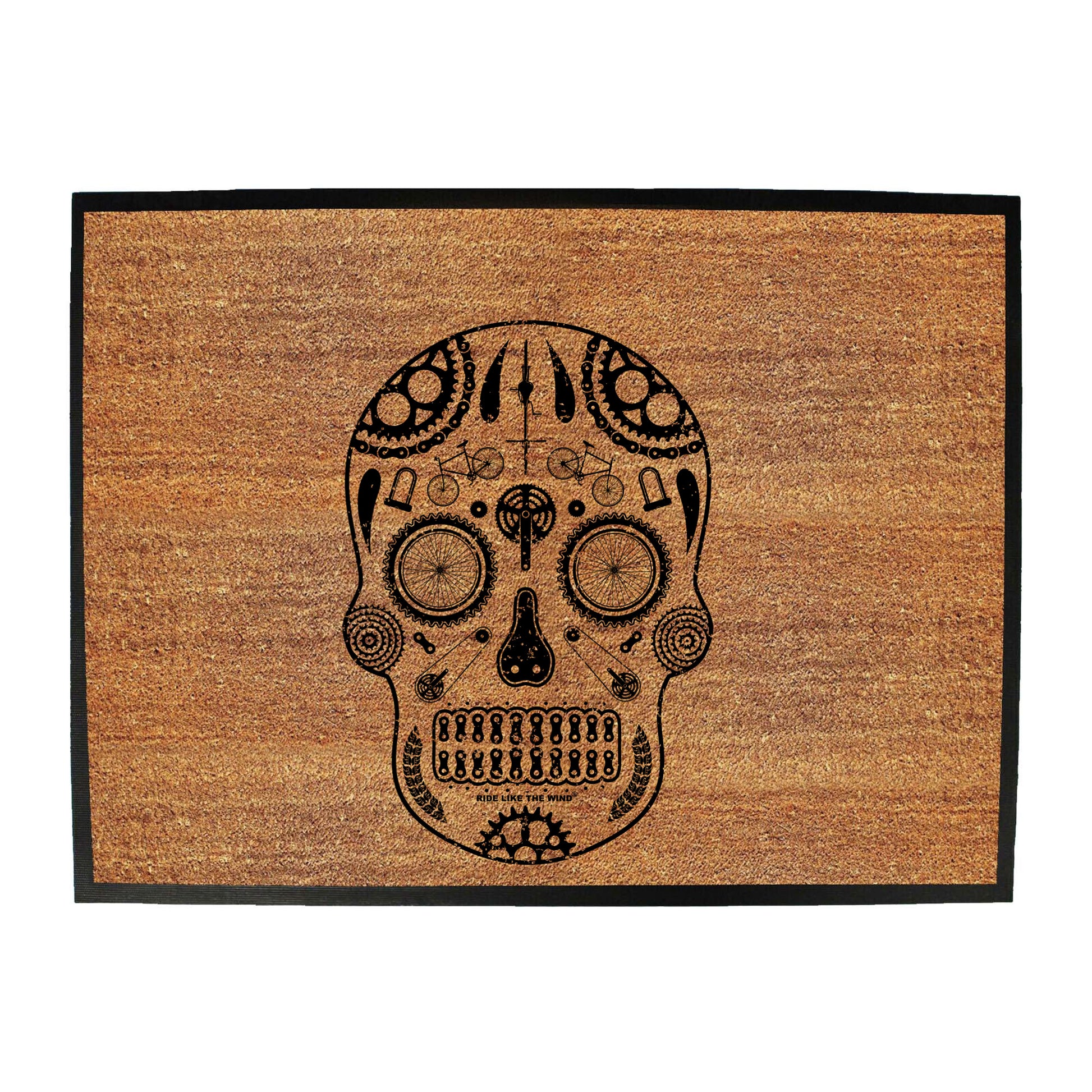 Rltw Candy Skull Bike Parts - Funny Novelty Doormat