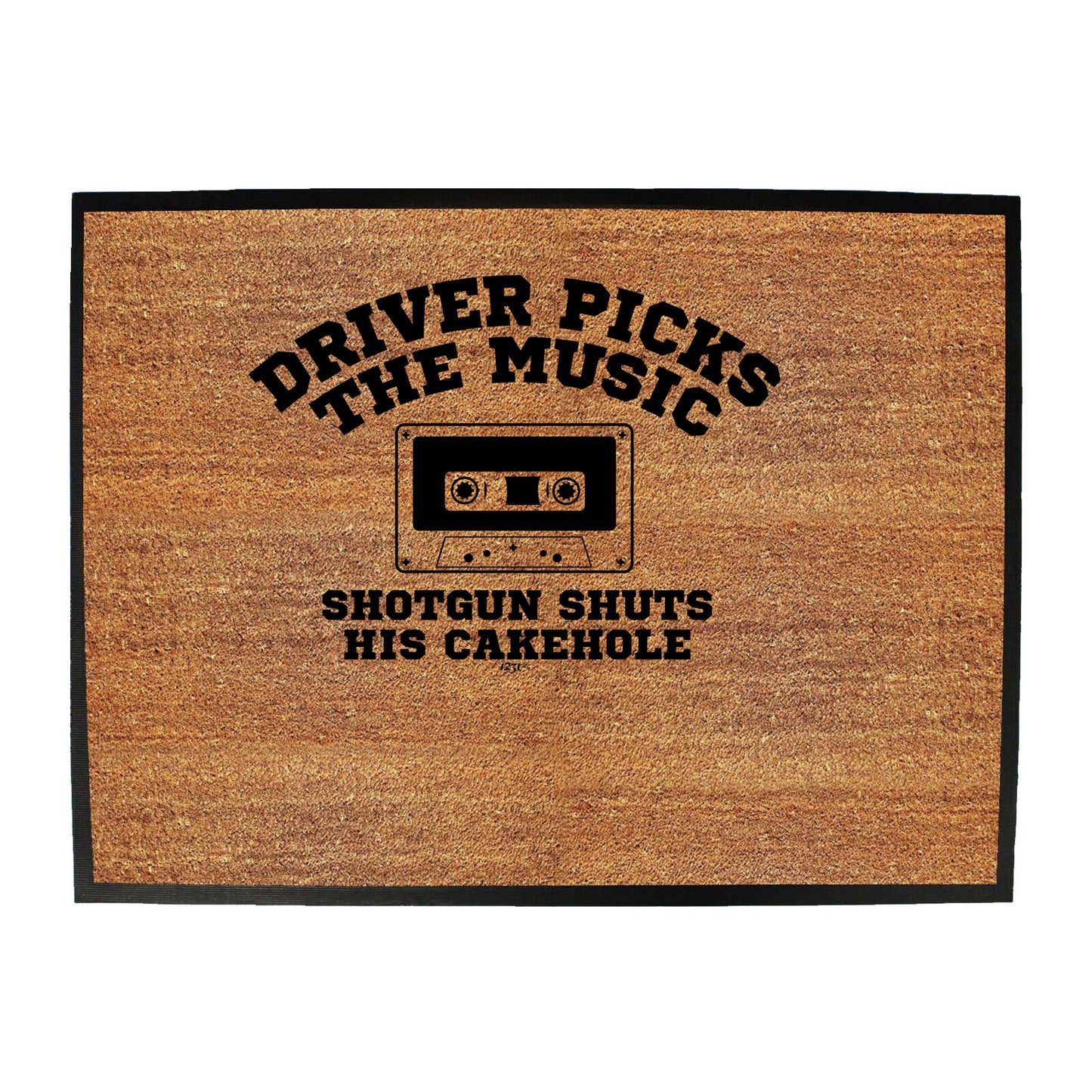 Driver Picks The Music Shotgun - Funny Novelty Doormat