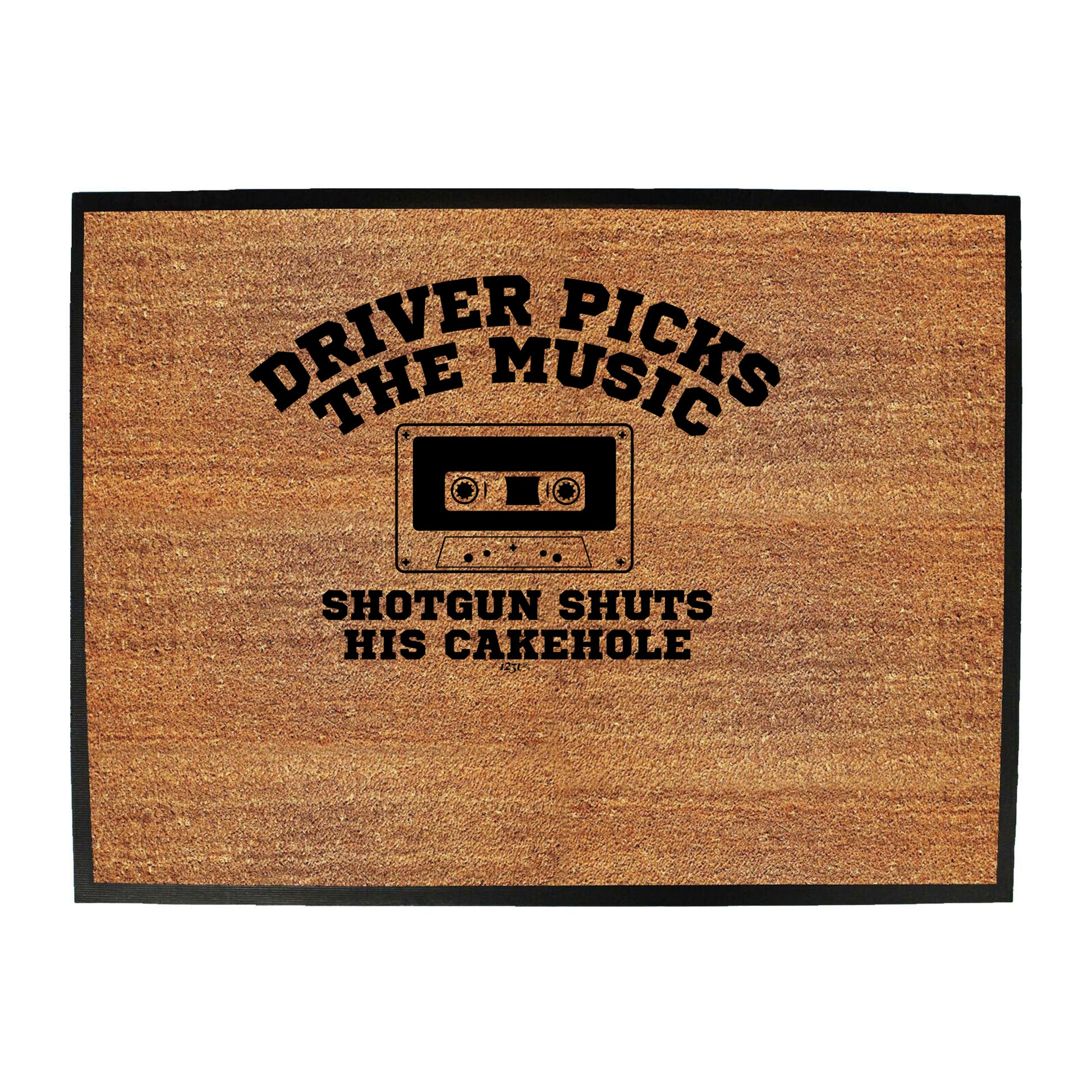 Driver Picks The Music Shotgun - Funny Novelty Doormat
