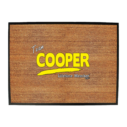 Cooper V1 Lifetime Member - Funny Novelty Doormat