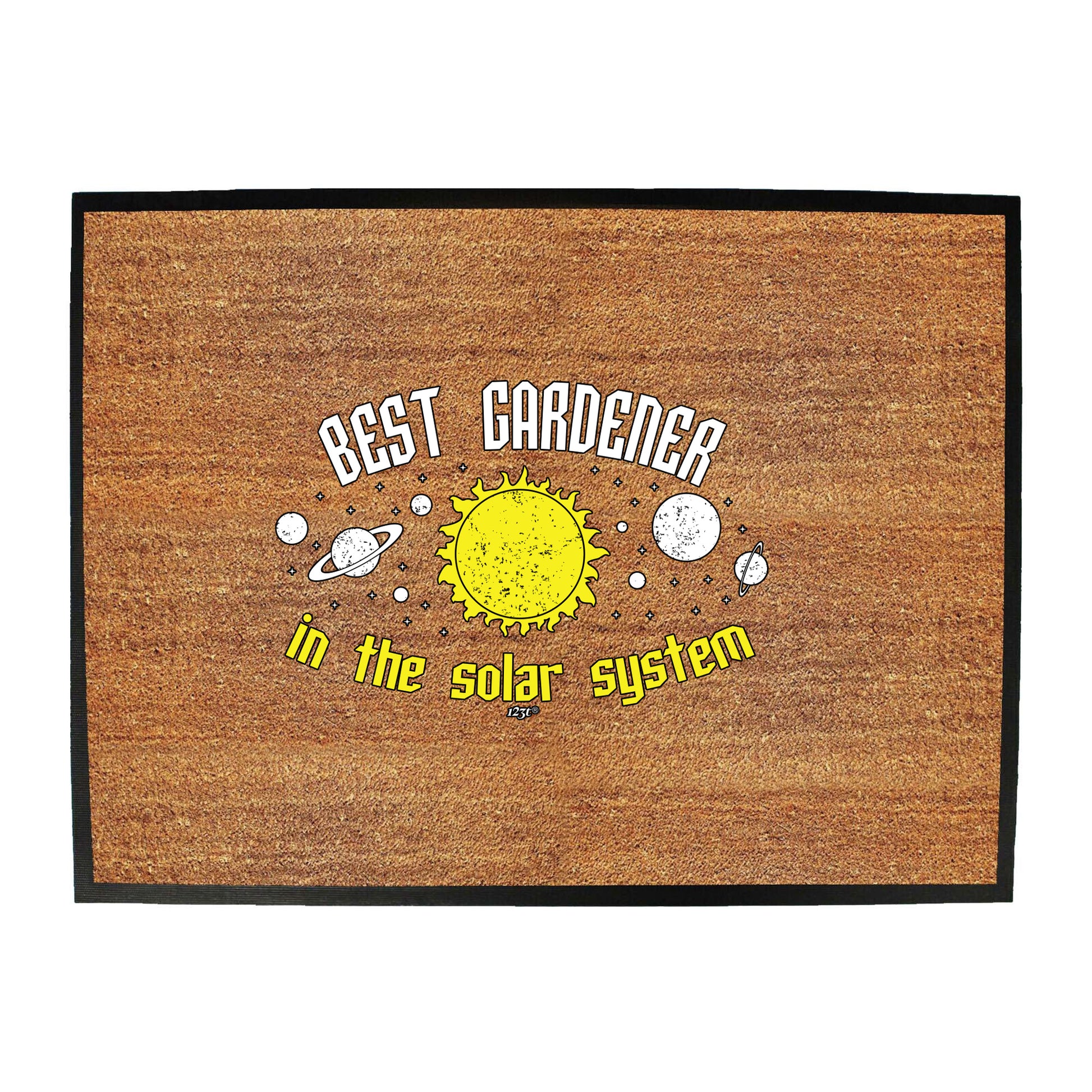 Best Gardener Solar System - Funny Novelty Doormat