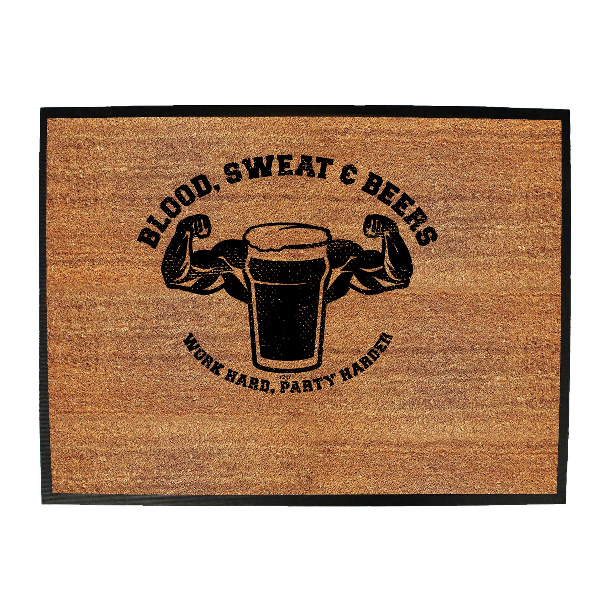 Blood Sweat And Beers Gym - Funny Novelty Doormat