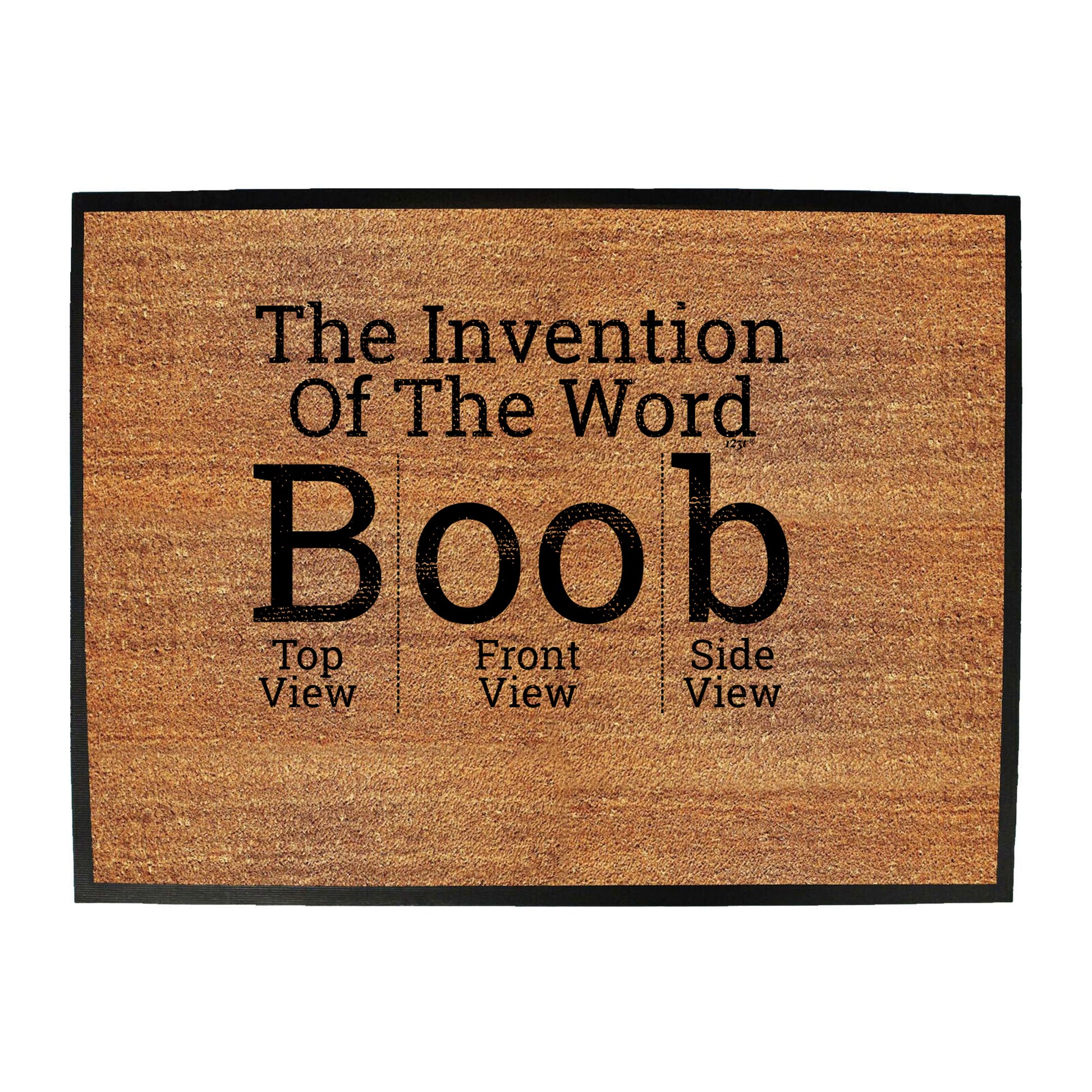 The Invention Of The Word B  B - Funny Novelty Doormat
