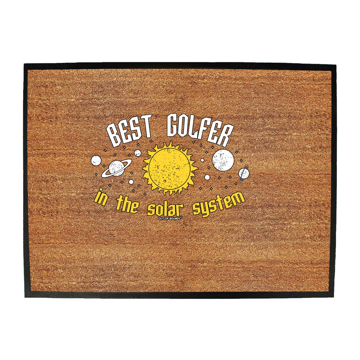 Oob Best Golfer In The Solar System - Funny Novelty Doormat