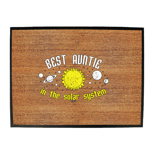 Best Auntie Solar System - Funny Novelty Doormat