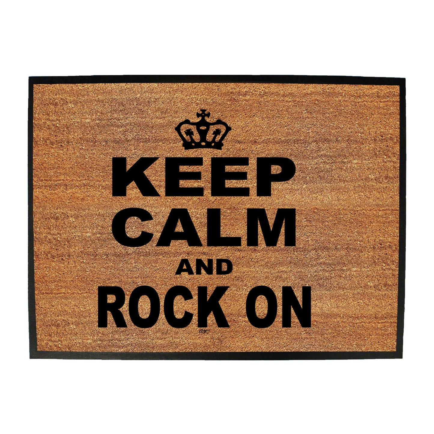 Keep Calm And Rock On - Funny Novelty Doormat