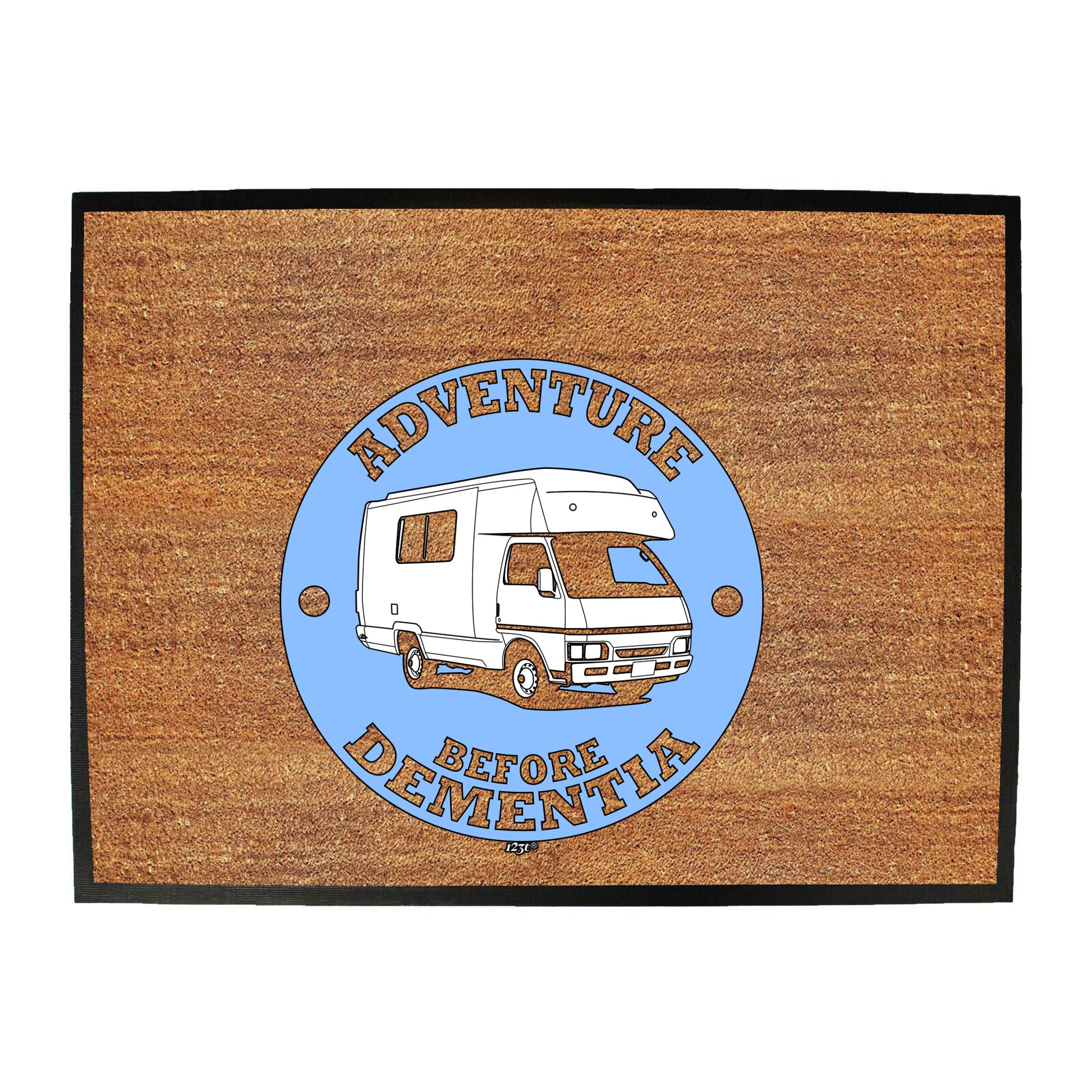 Camper Adventure Before - Funny Novelty Doormat