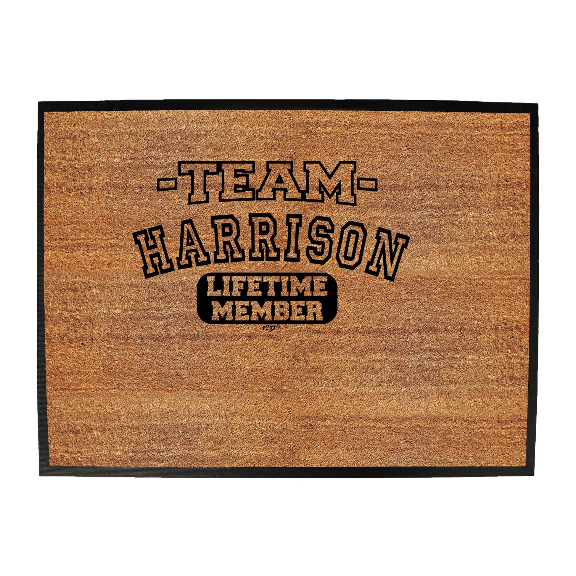 Harrison V2 Team Lifetime Member - Funny Novelty Doormat