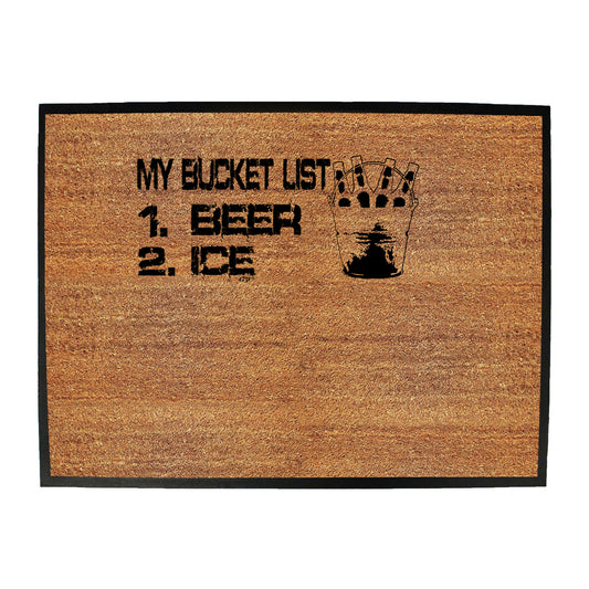 My Bucket List - Funny Novelty Doormat