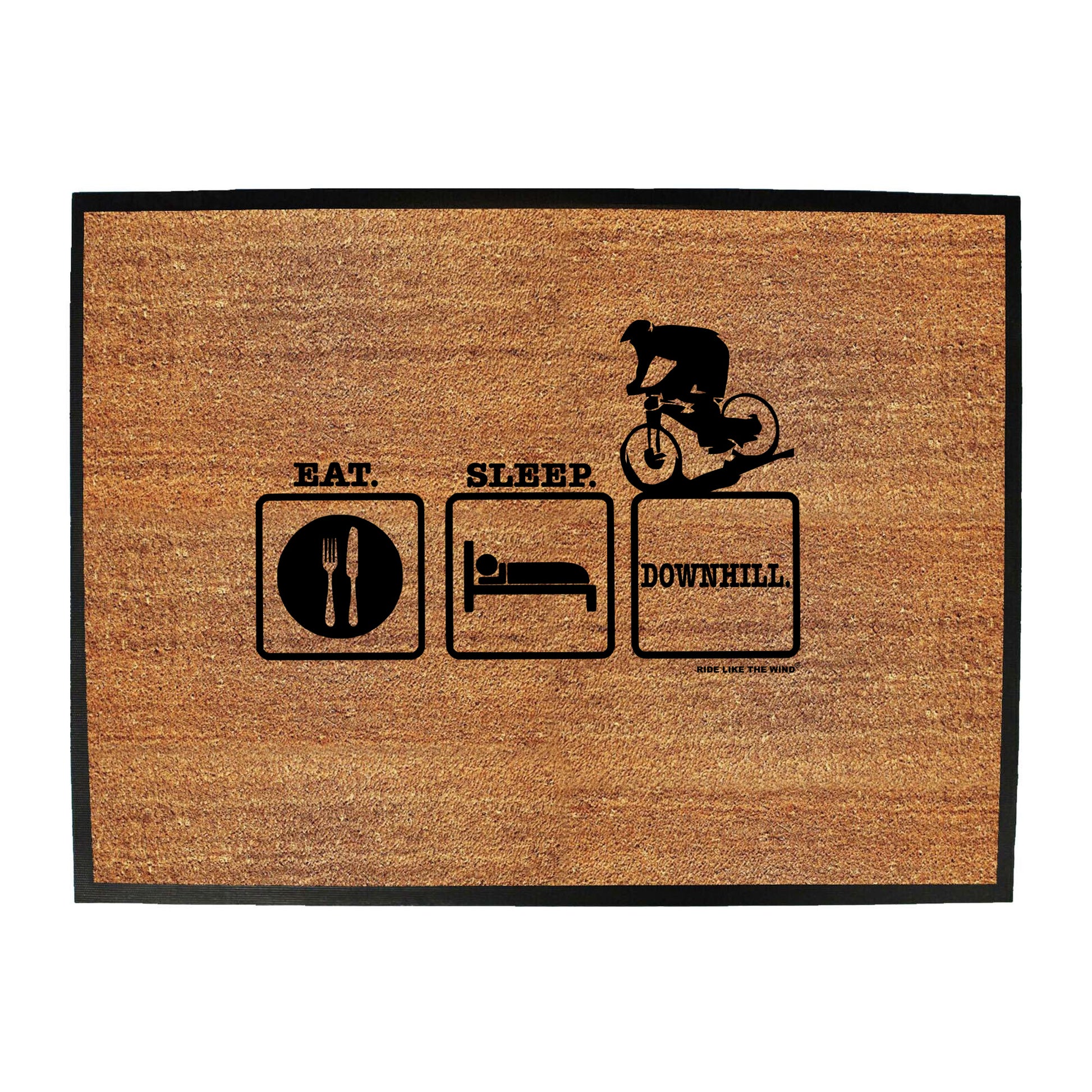 Rltw Eat Sleep Downhill - Funny Novelty Doormat