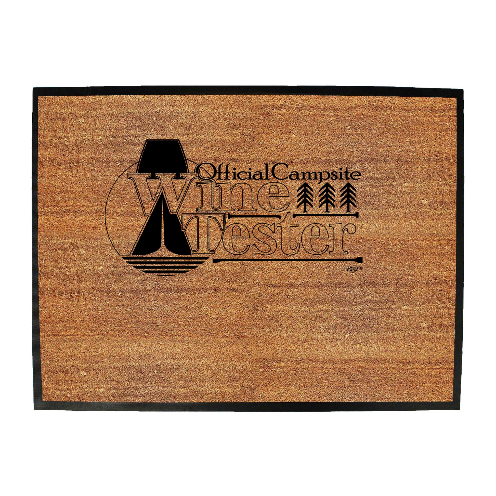 Official Campsite Wine Tester - Funny Novelty Doormat