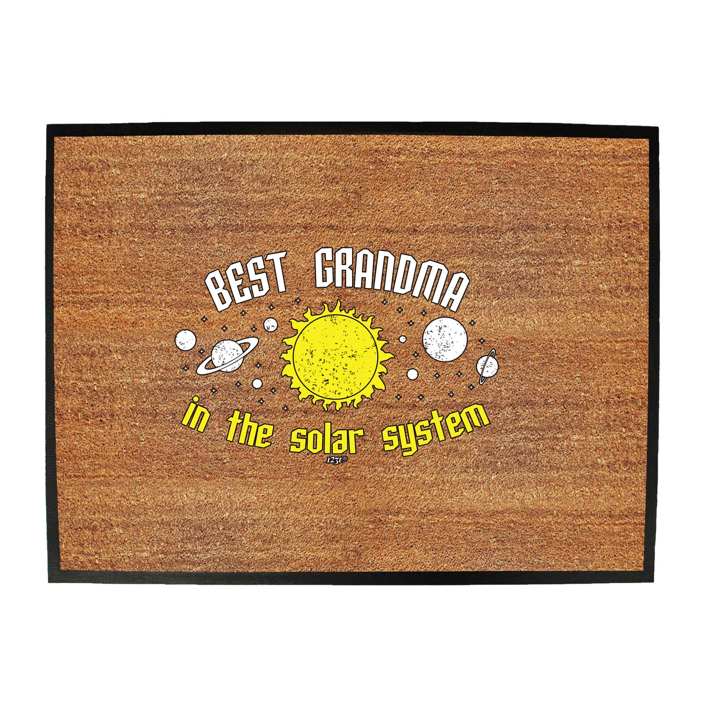 Best Grandma Solar System - Funny Novelty Doormat