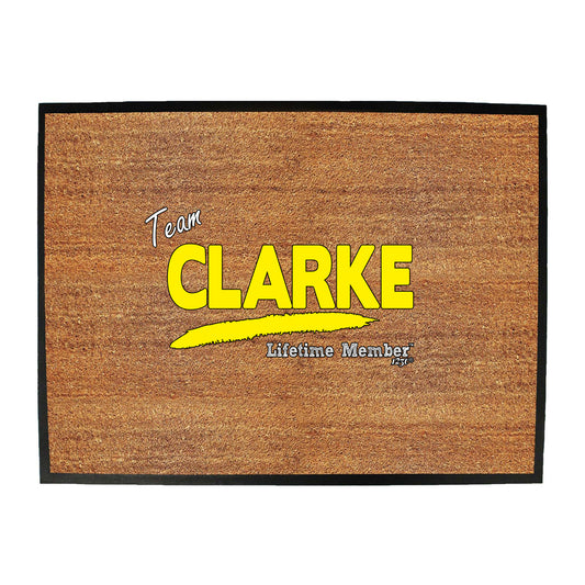 Clarke V1 Lifetime Member - Funny Novelty Doormat