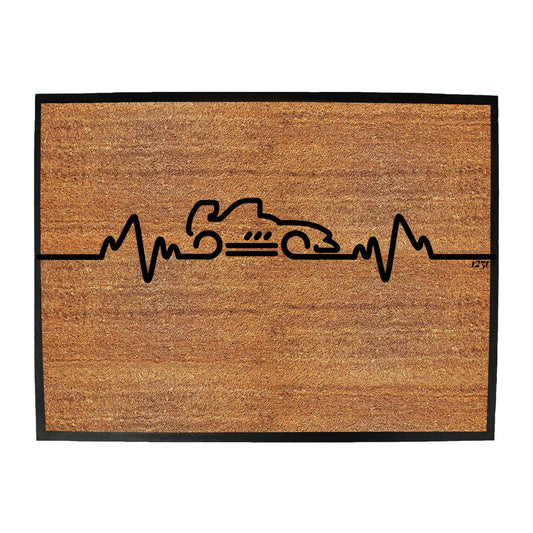 Motor Racing Pulse - Funny Novelty Doormat