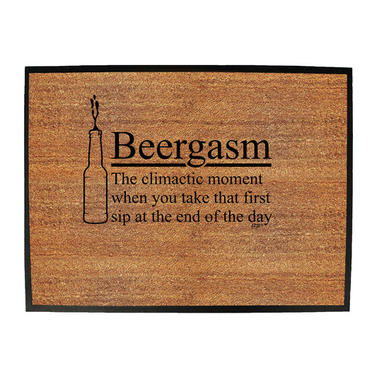 Beergasm - Funny Novelty Doormat