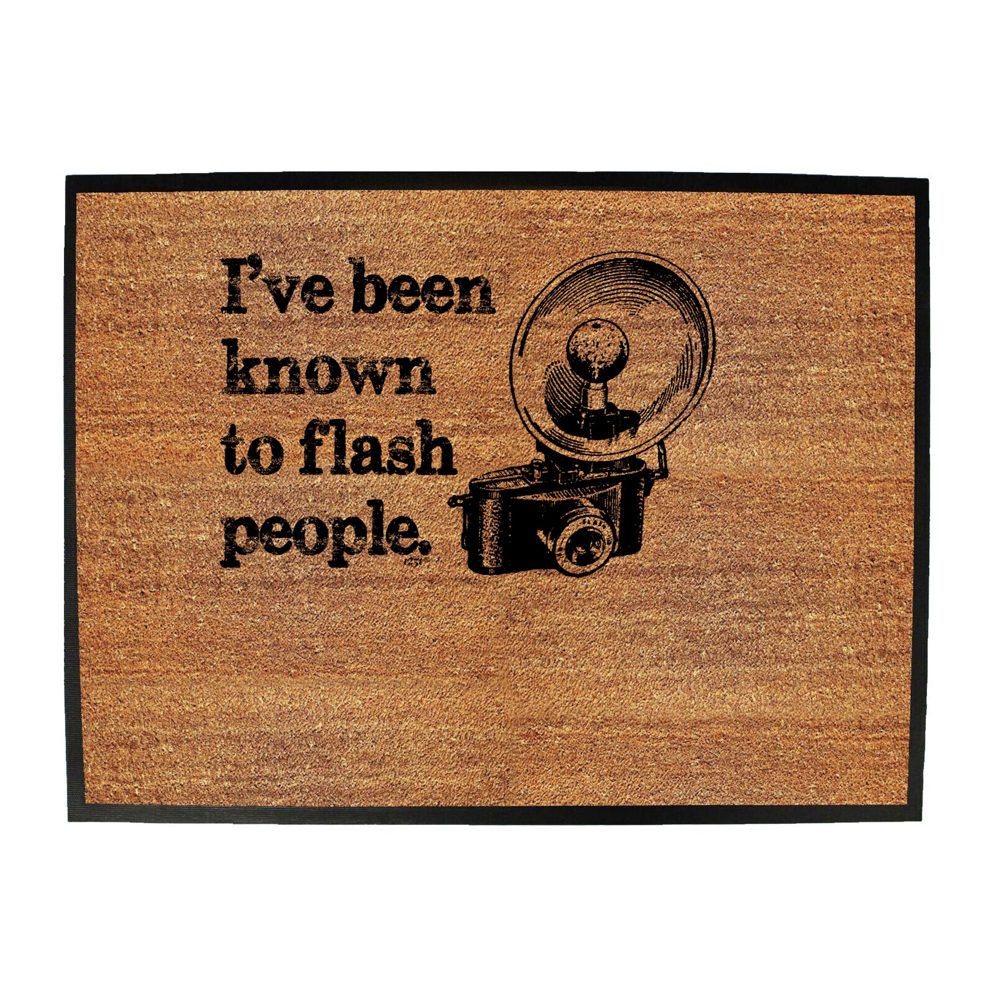Ive Been Known To Flash People White - Funny Novelty Doormat