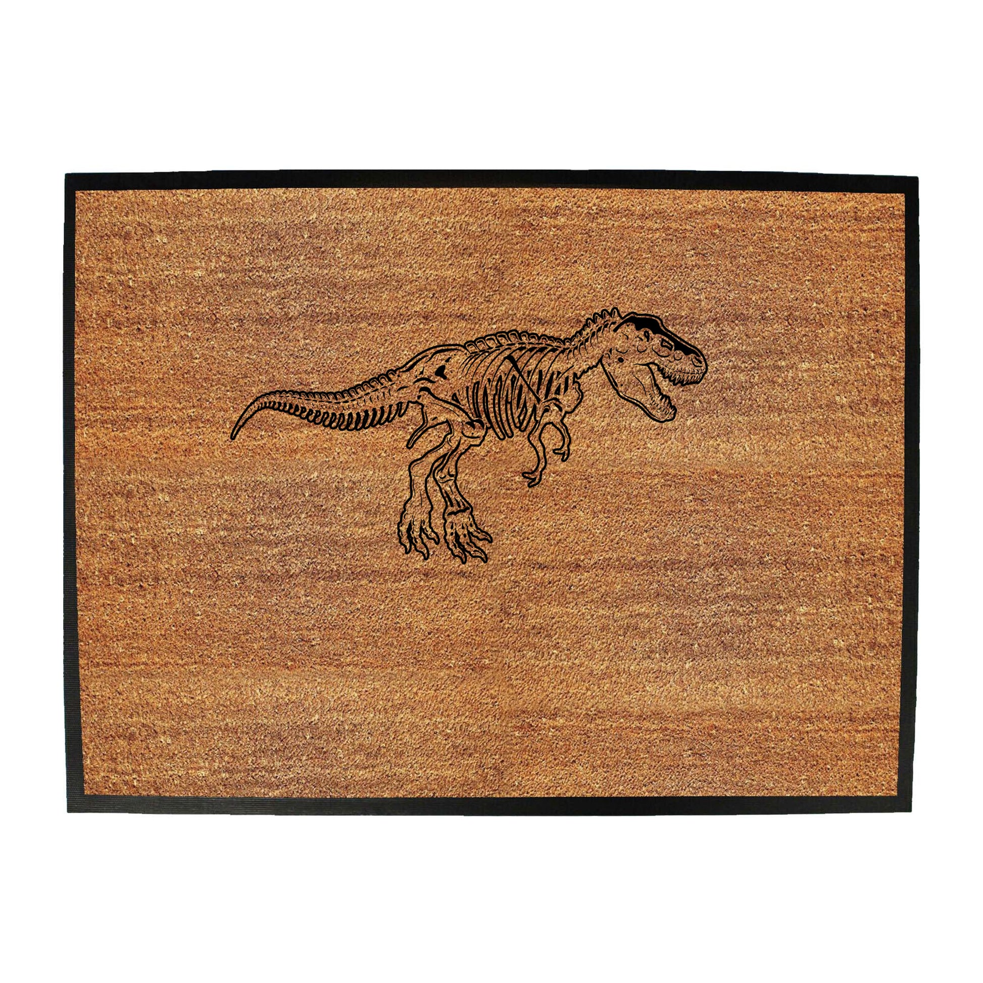 T Rex Bones Dinosaur White - Funny Novelty Doormat