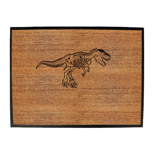 T Rex Bones Dinosaur White - Funny Novelty Doormat